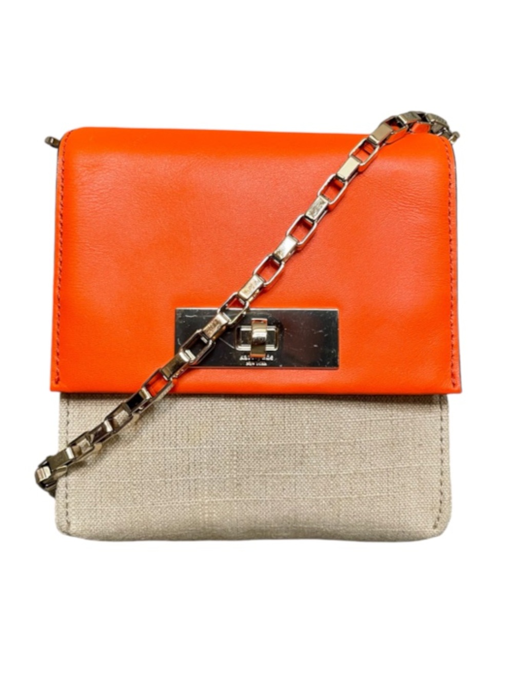Kate Spade Lincoln Square Shane Crossbody Bag Square Link Chain Turnlock Closure